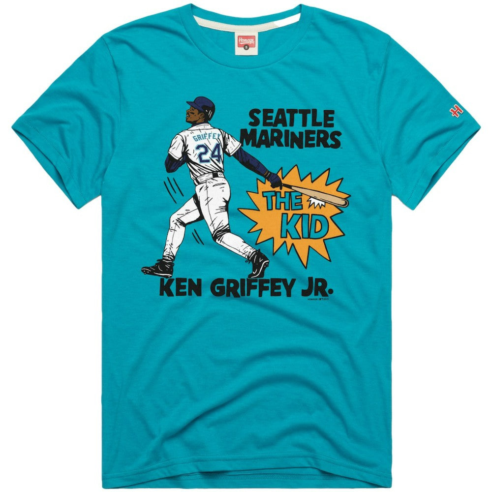 Ken Griffey Jr. Seattle Mariners Homage Graphic Player T-Shirt - Teal - MLB Online