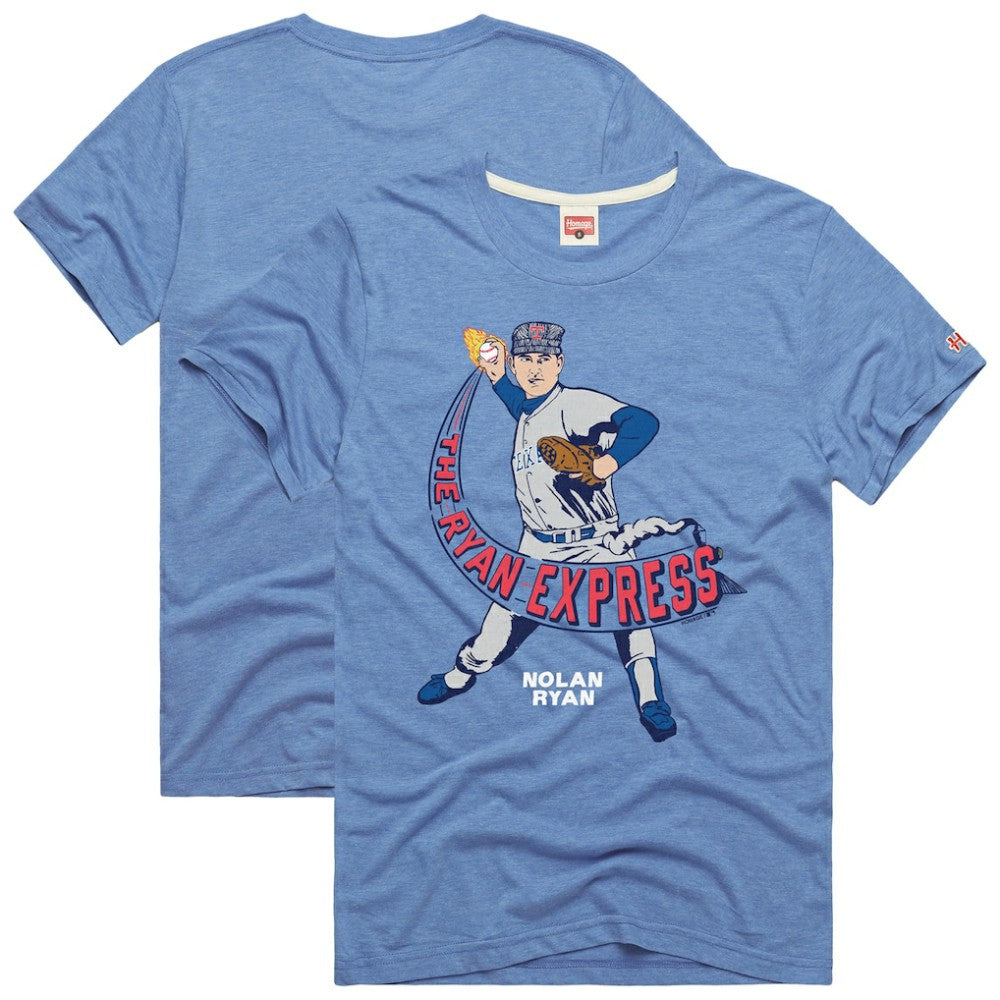 Nolan Ryan Texas Rangers Homage Graphic Player T-Shirt - Light Blue - MLB Discount