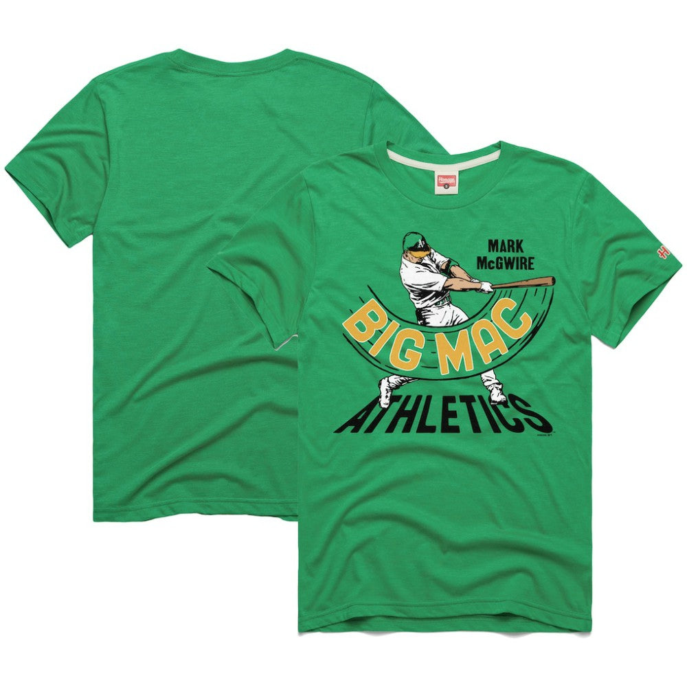 Mark McGwire Athletics Homage Graphic Player T-Shirt - Green - MLB Online