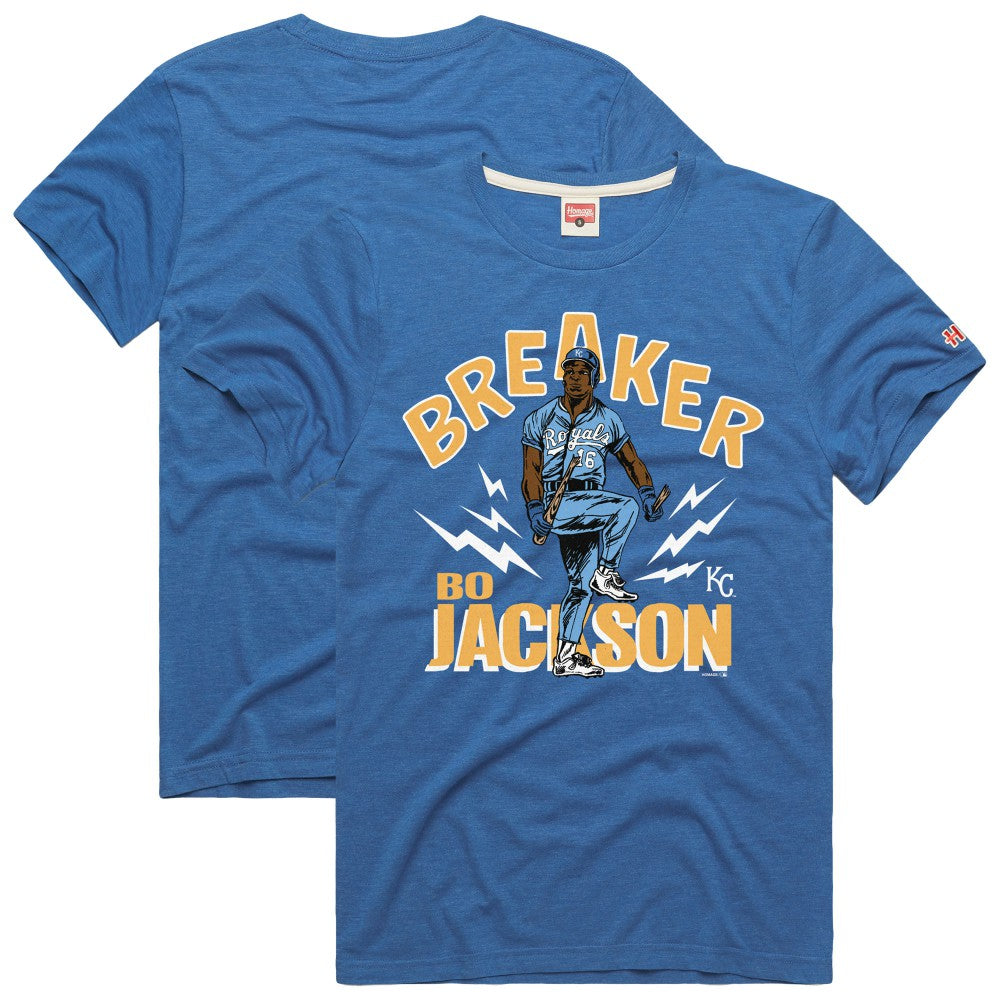Bo Jackson Kansas City Royals Homage Graphic Player T-Shirt - Royal - MLB on Sale