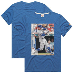 Mookie Betts Los Angeles Dodgers Homage 2020 Topps Baseball Card Player T-Shirt - Royal - MLB Sale