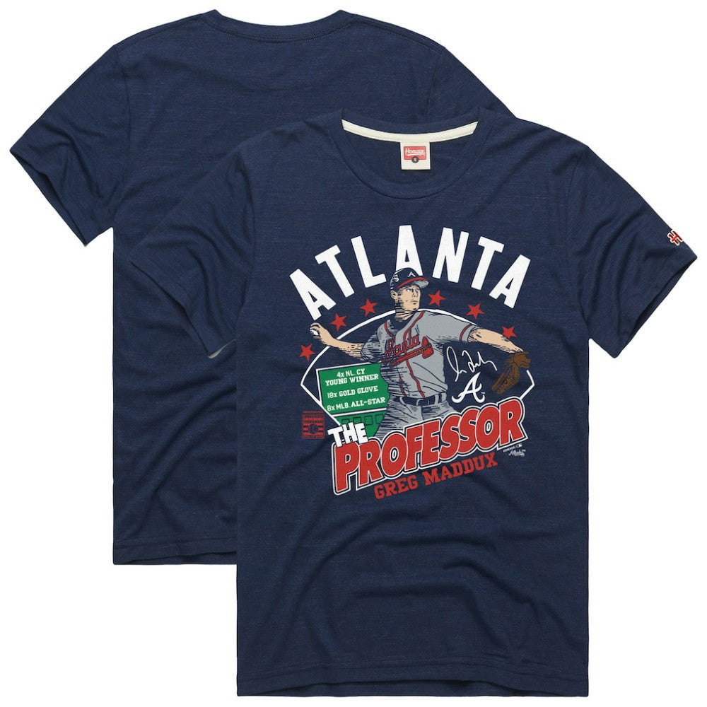 Greg Maddux Atlanta Braves Homage Graphic Player T-Shirt - Navy - MLB on Sale
