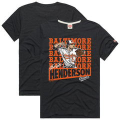 Gunnar Henderson Baltimore Orioles Homage Graphic Player T-Shirt - Charcoal - MLB Sale