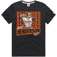 Gunnar Henderson Baltimore Orioles Homage Graphic Player T-Shirt - Charcoal - MLB Sale