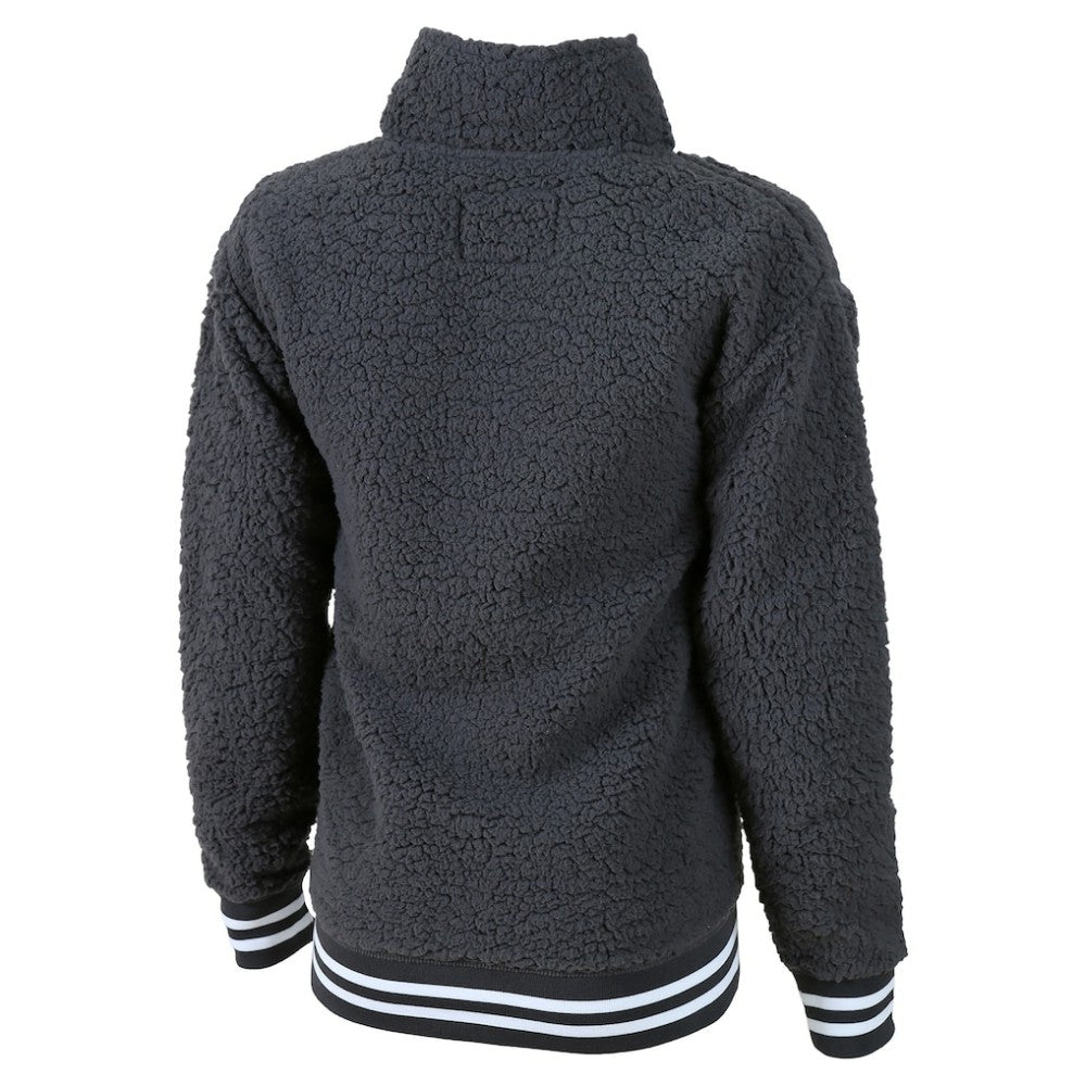 Los Angeles Dodgers G-III 4Her by Carl Banks Women's Play Action Sherpa Fleece Quarter-Zip Jacket - Gray - MLB on Sale