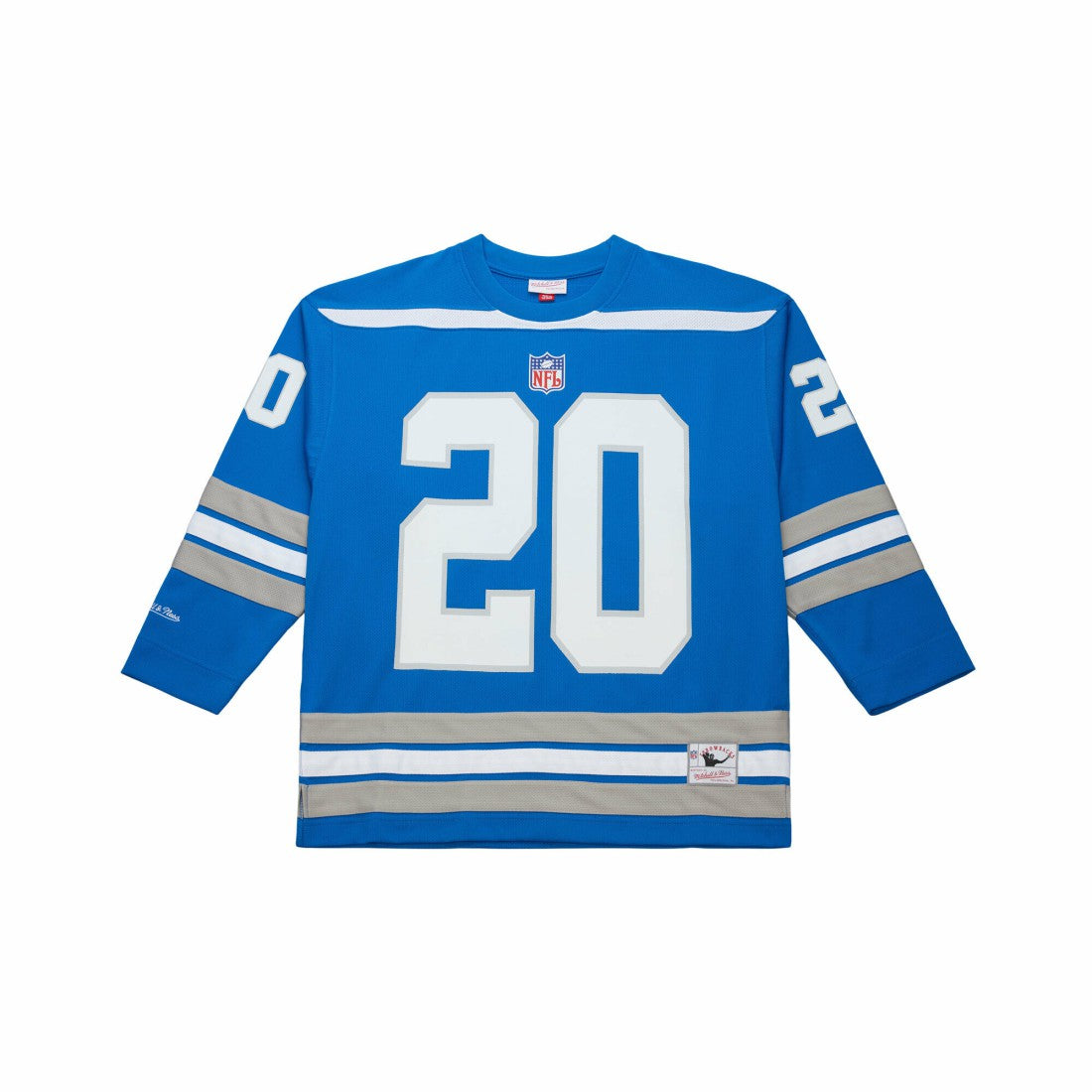 Mitchell & Ness Barry Sanders Detroit Lions Maxxed Out Fashion Hockey Jersey Blue
