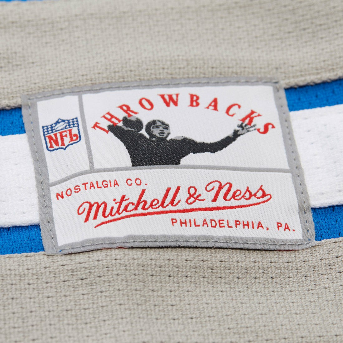 Mitchell & Ness Barry Sanders Detroit Lions Maxxed Out Fashion Hockey Jersey Blue