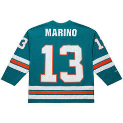 Mitchell & Ness Dan Marino Miami Dolphins Maxxed Out Fashion Hockey Jersey Aqua