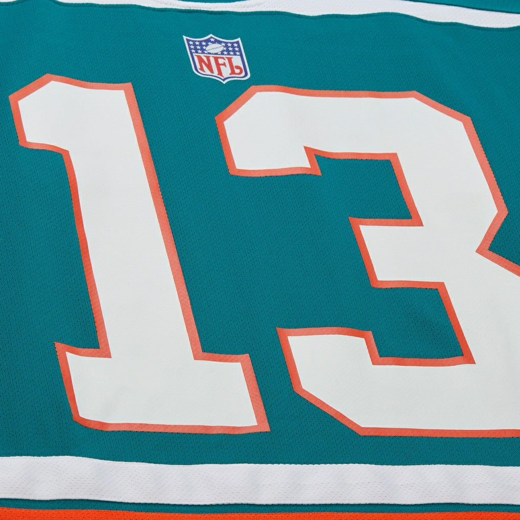 Mitchell & Ness Dan Marino Miami Dolphins Maxxed Out Fashion Hockey Jersey Aqua