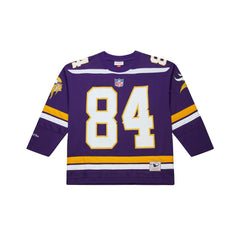 Mitchell & Ness Randy Moss Minnesota Vikings Maxxed Out Fashion Hockey Jersey Purple