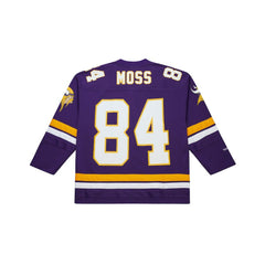 Mitchell & Ness Randy Moss Minnesota Vikings Maxxed Out Fashion Hockey Jersey Purple