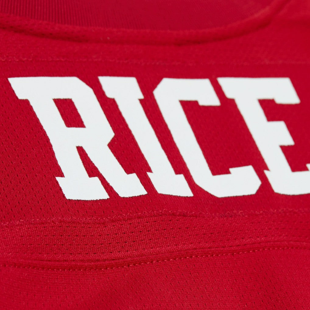 Mitchell & Ness Jerry Rice San Francisco 49ers Maxxed Out Fashion Hockey Jersey Scarlet