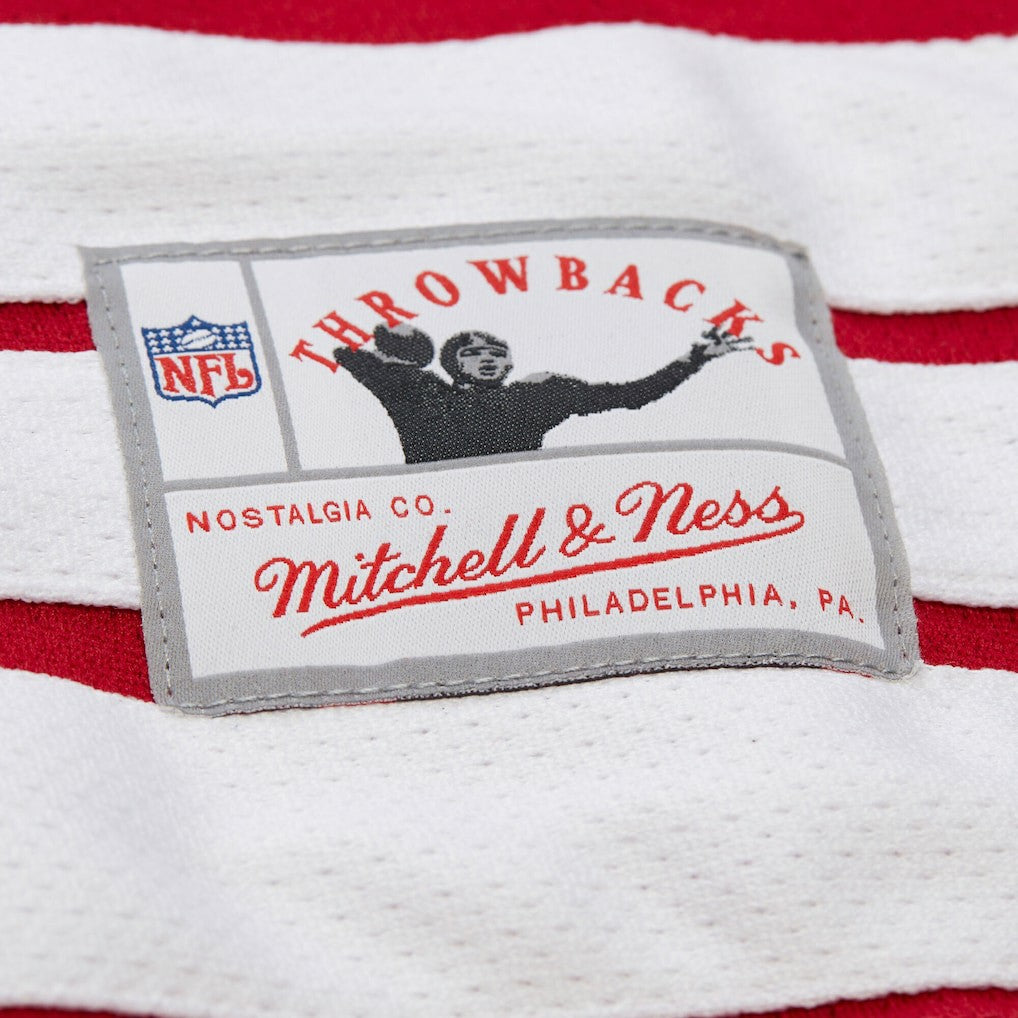 Mitchell & Ness Joe Montana San Francisco 49ers Maxxed Out Fashion Hockey Jersey Scarlet