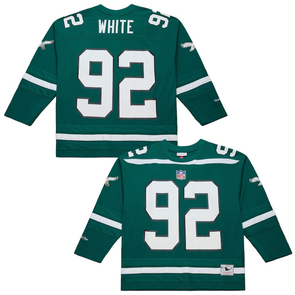 Mitchell & Ness Reggie White Philadelphia Eagles Maxxed Out Fashion Hockey Jersey Kelly Green