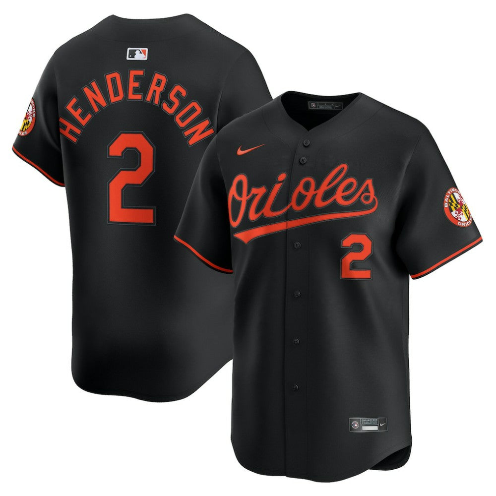 Gunnar Henderson Baltimore Orioles Nike Alternate Limited Player Jersey - Black - Nike on Sale