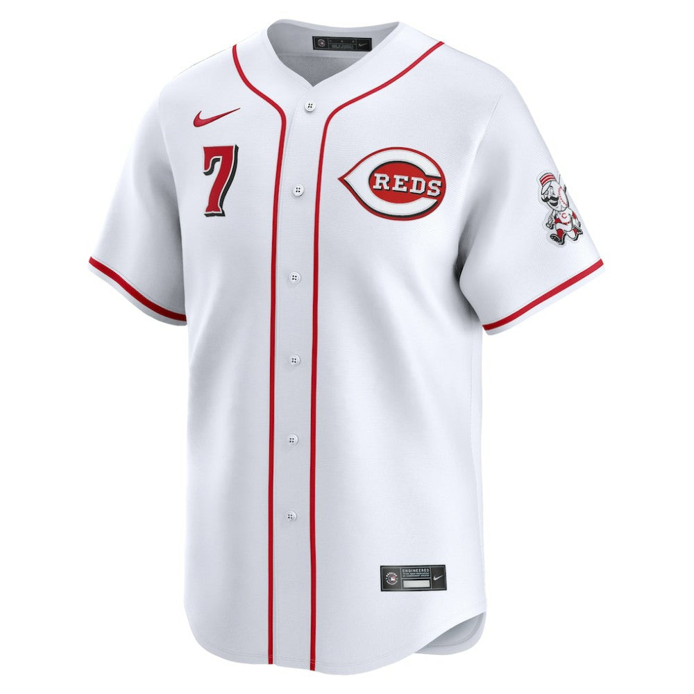 Spencer Steer Cincinnati Reds Nike Home Limited Player Jersey - White - Nike on Sale