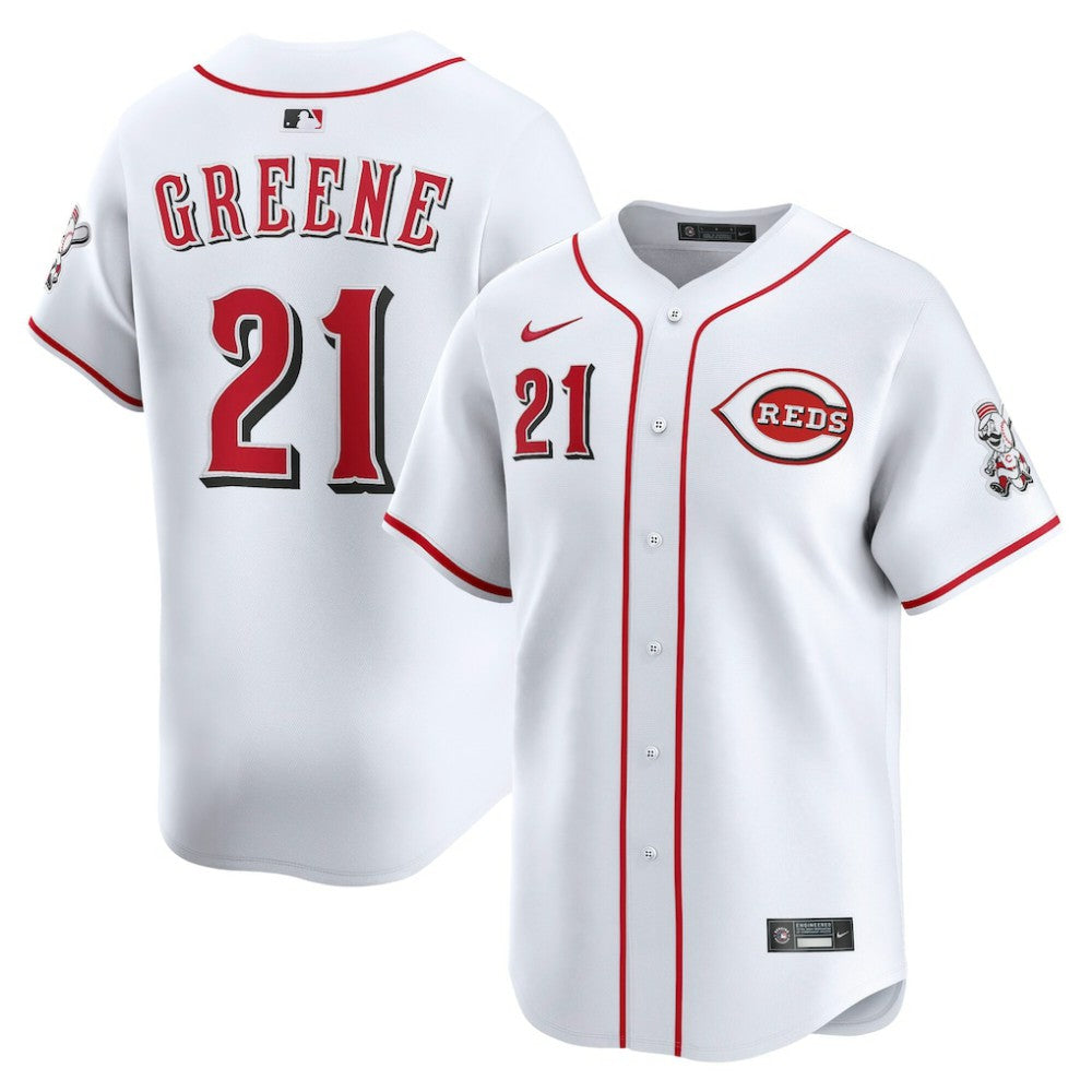 Hunter Greene Cincinnati Reds Nike Home Limited Player Jersey - White - Nike Lifestyle