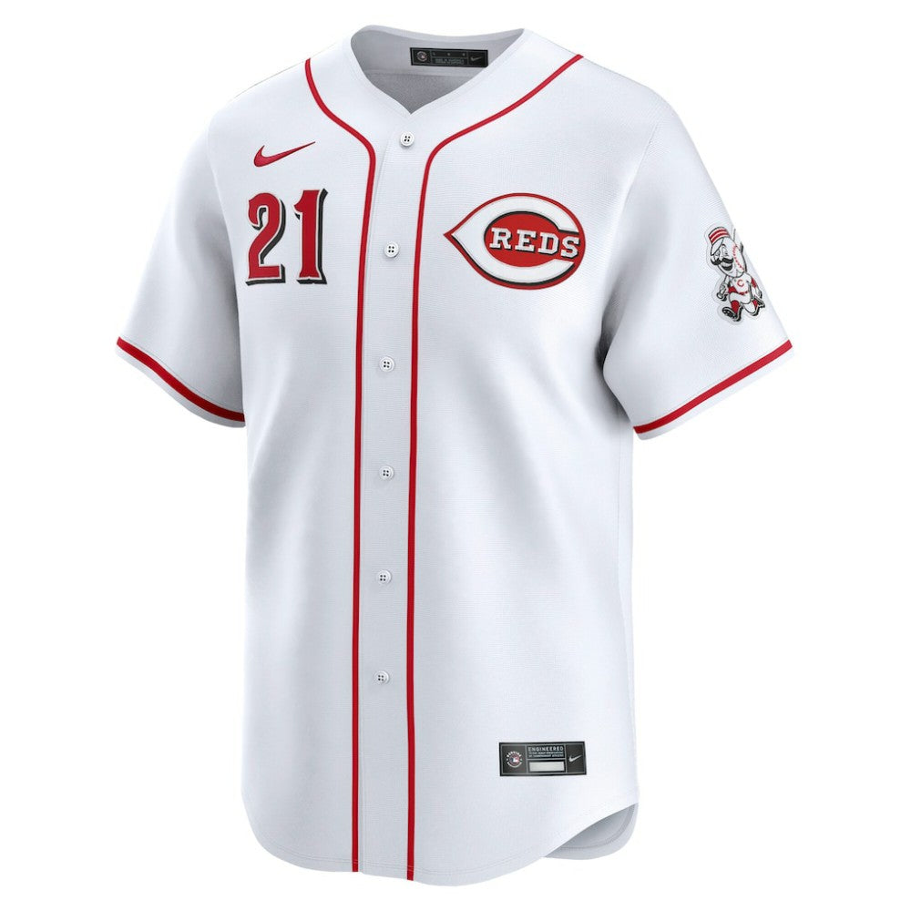 Hunter Greene Cincinnati Reds Nike Home Limited Player Jersey - White - Nike Lifestyle
