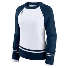 Houston Astros WEAR by Erin Andrews Women's Colorblock Raglan Sweater - White - MLB Sale