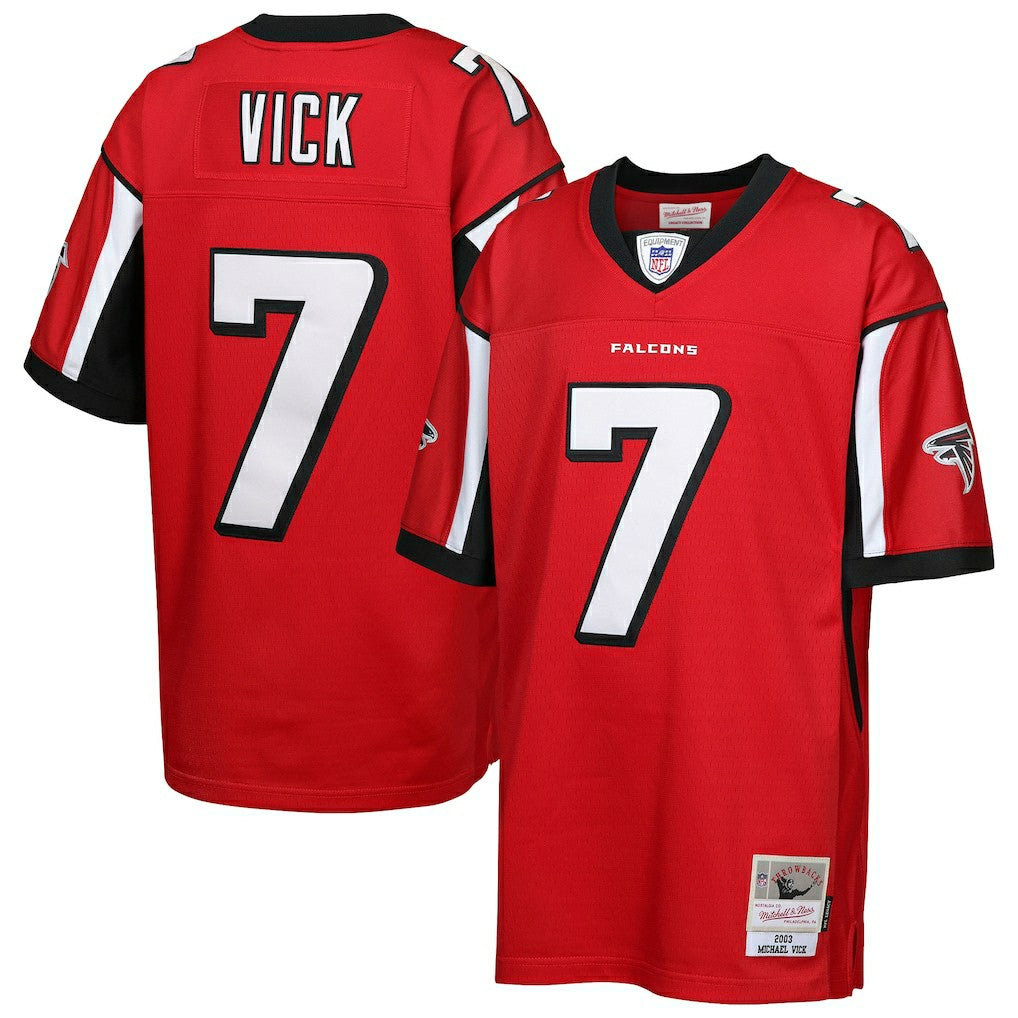 Mitchell & Ness Michael Vick Atlanta Falcons Youth 2003 Legacy Retired Player Jersey Red
