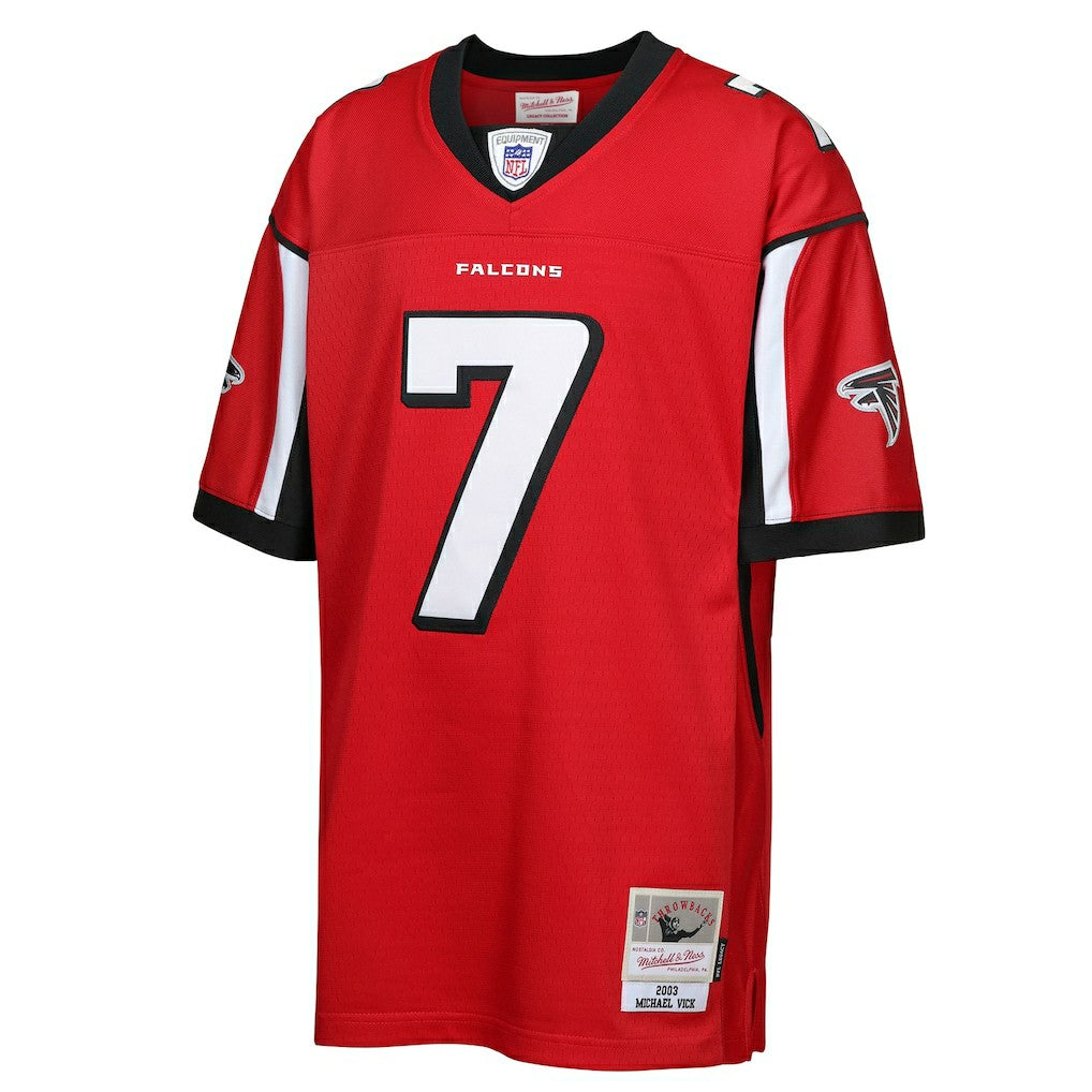 Mitchell & Ness Michael Vick Atlanta Falcons Youth 2003 Legacy Retired Player Jersey Red