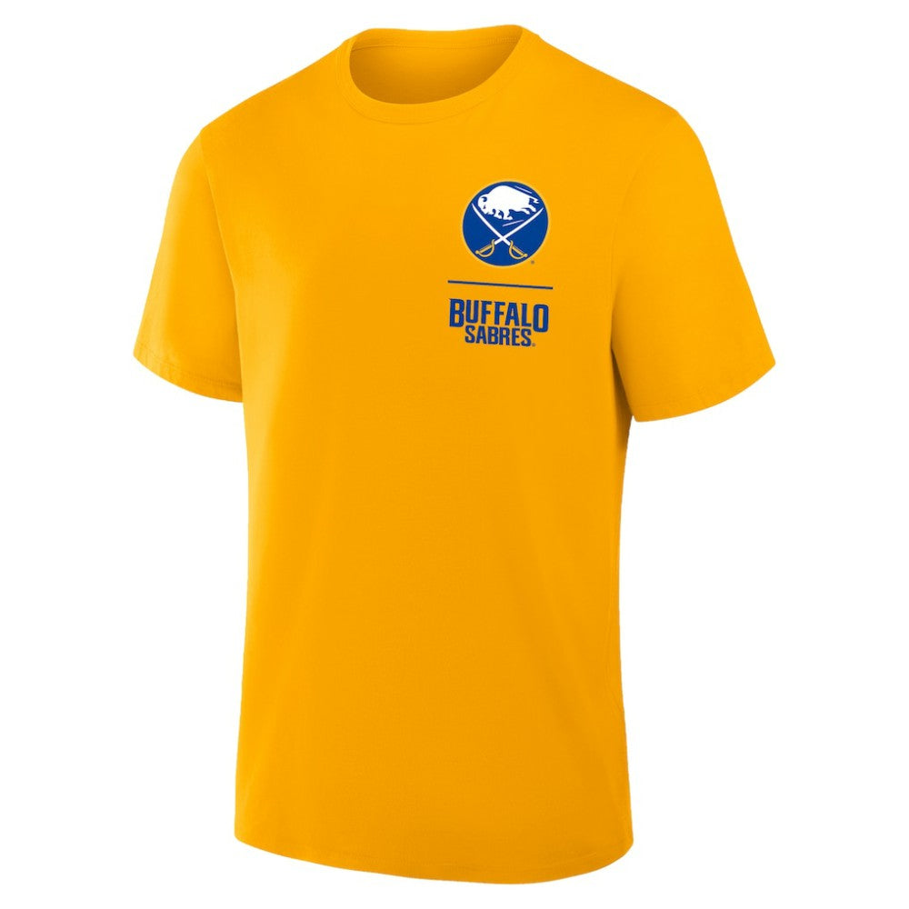 Buffalo Sabres Fanatics Crash The Net Legacy T-Shirt - Gold - NHL 202767188