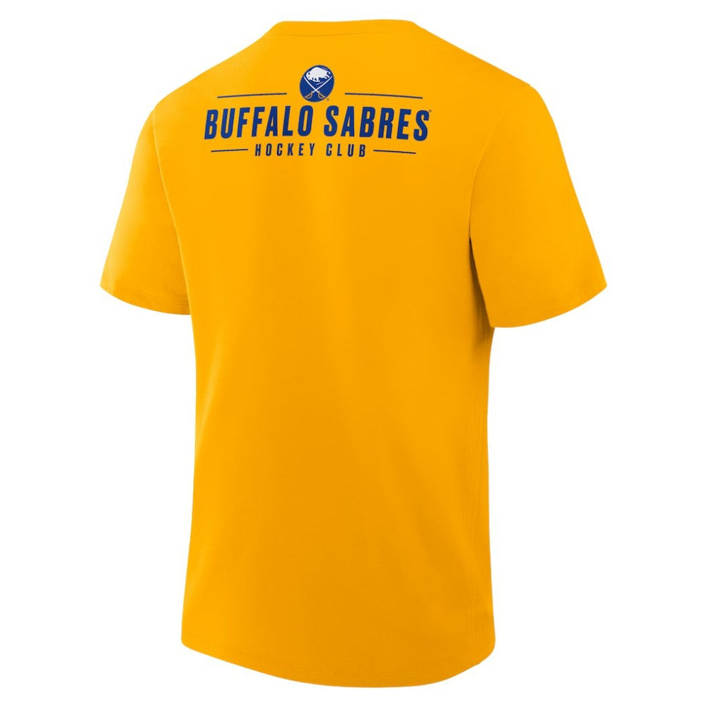 Buffalo Sabres Fanatics Crash The Net Legacy T-Shirt - Gold - NHL 202767188