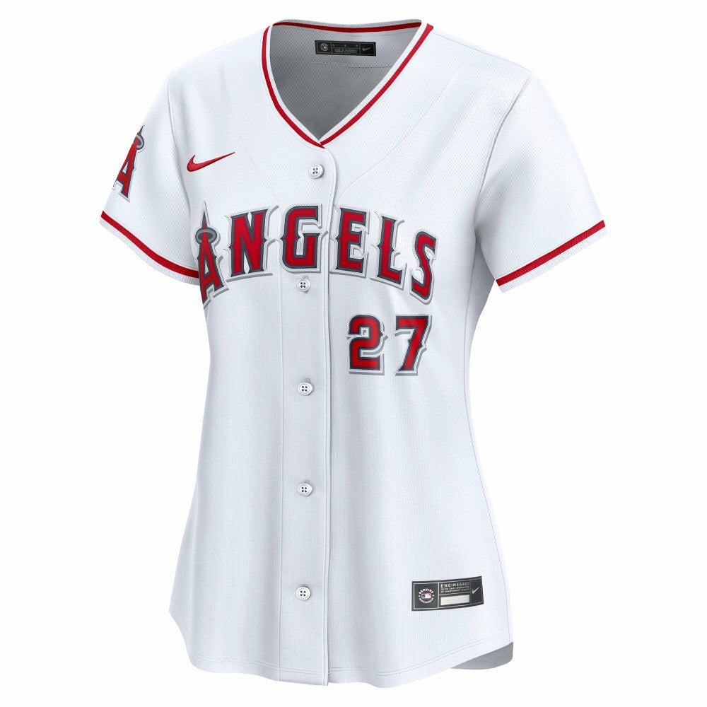 Mike Trout Los Angeles Angels Nike Women's Home Limited Player Jersey - White - Nike Lifestyle
