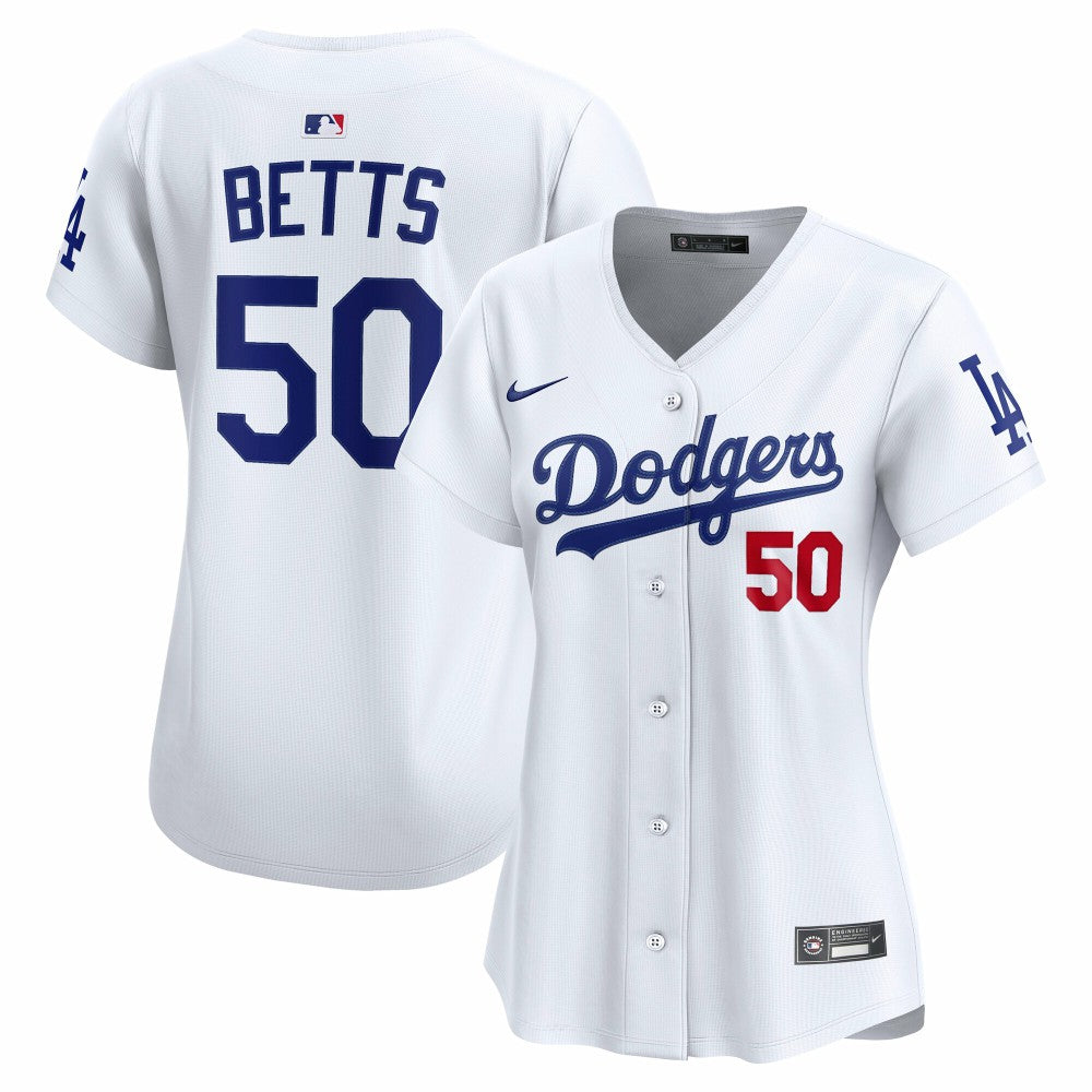 Mookie Betts Los Angeles Dodgers Nike Women's Home Limited Player Jersey - White - Nike Sale