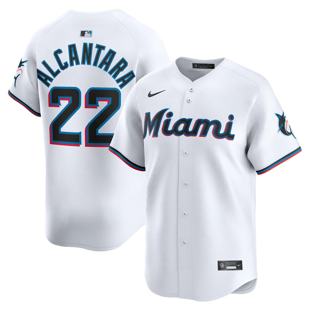 Sandy Alcantara Miami Marlins Nike Home Limited Player Jersey - White - Nike Online