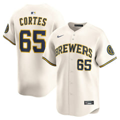 Nestor Cortes Milwaukee Brewers Nike Home Limited Player Jersey - Cream - Nike Discount