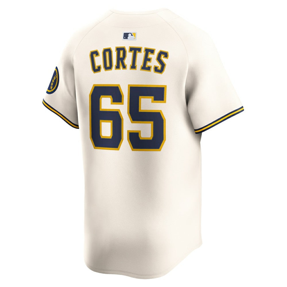 Nestor Cortes Milwaukee Brewers Nike Home Limited Player Jersey - Cream - Nike Discount