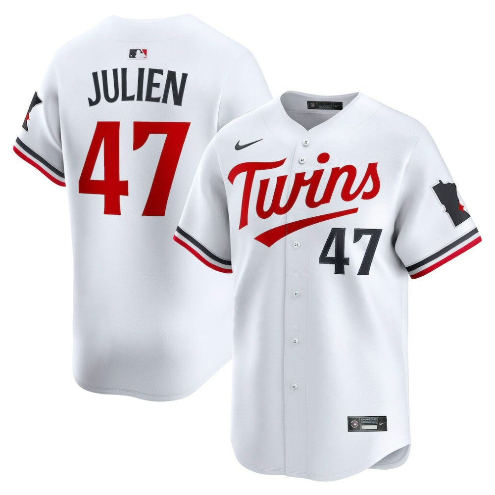 Edouard Julien Minnesota Twins Nike Home Limited Player Jersey - White - Nike Lifestyle