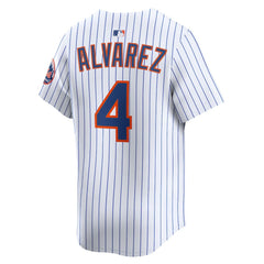 Francisco Alvarez New York Mets Nike Home Limited Player Jersey - White - Nike Discount