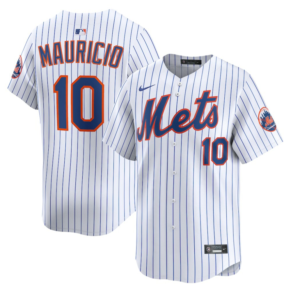 Ronny Mauricio New York Mets Nike Home Limited Player Jersey - White - Nike Discount