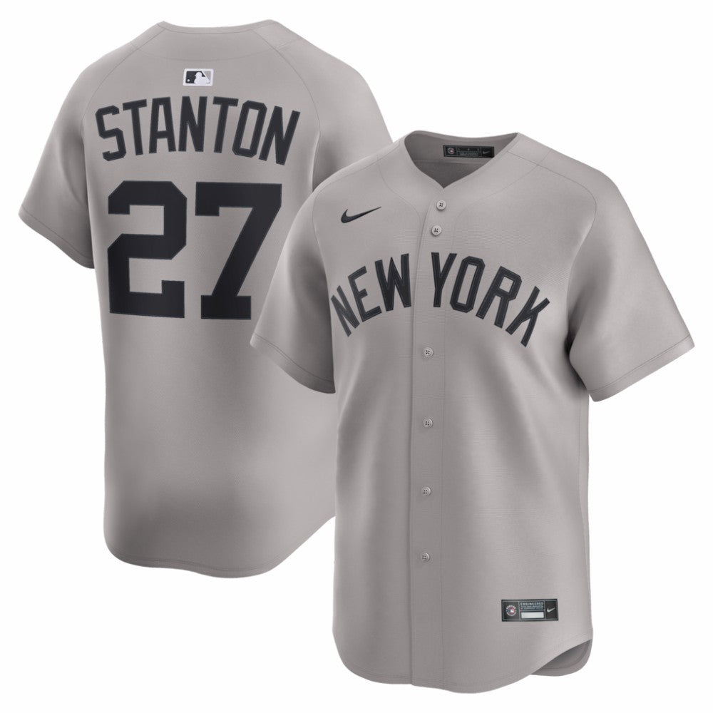 Giancarlo Stanton New York Yankees Nike Road Limited Jersey - Gray - Nike Online