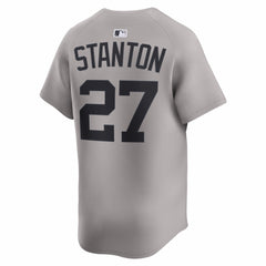 Giancarlo Stanton New York Yankees Nike Road Limited Jersey - Gray - Nike Online