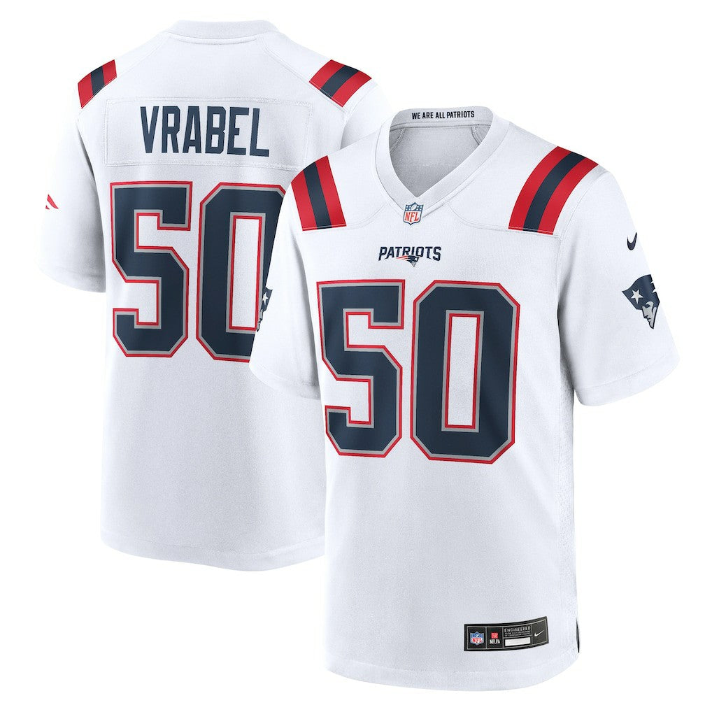 Nike Mike Vrabel New England Patriots Retired Player Game Jersey White