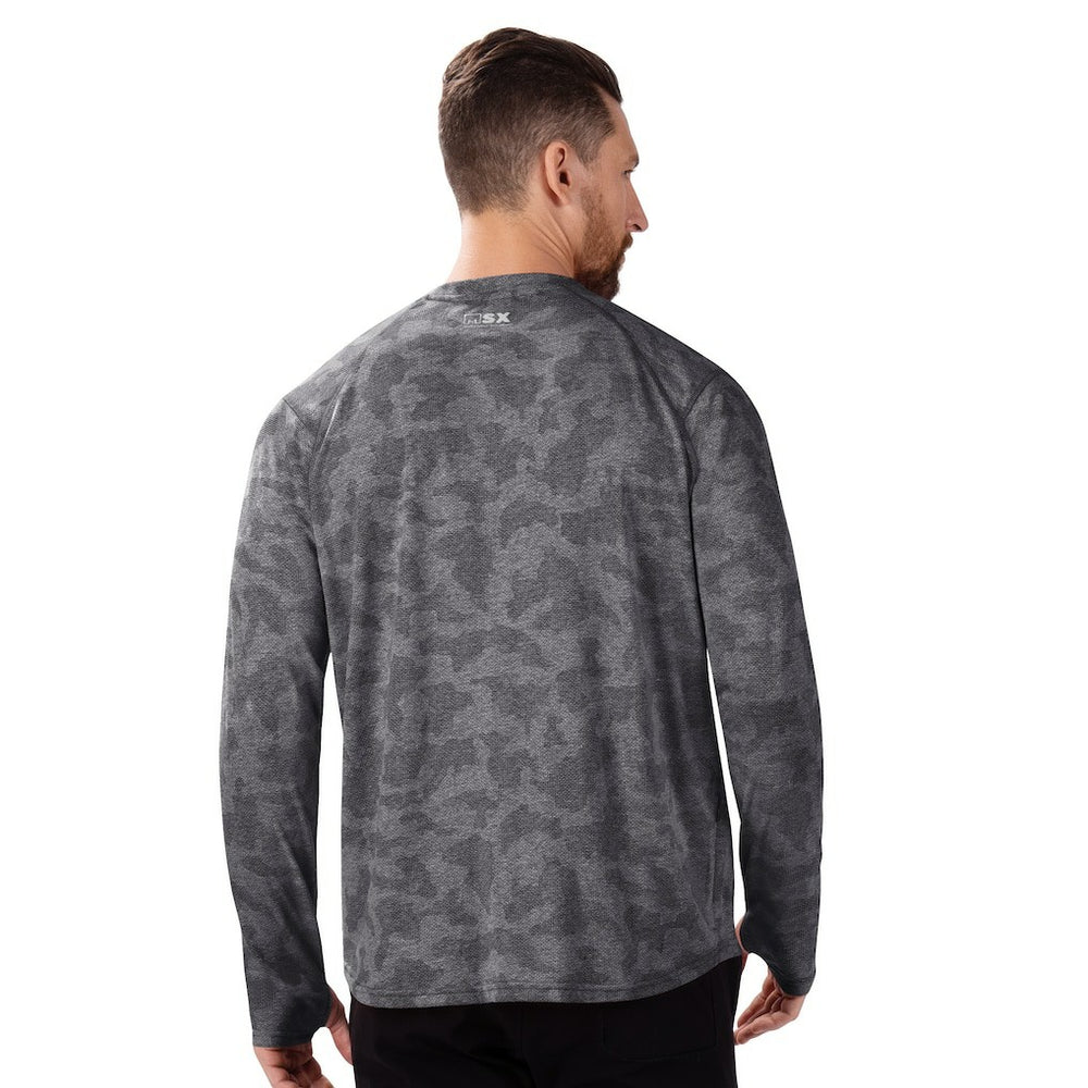 Atlanta Falcons MSX by Michael Strahan Performance Camo Long Sleeve T-Shirt Black