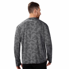 Detroit Lions MSX by Michael Strahan Performance Camo Long Sleeve T-Shirt Black