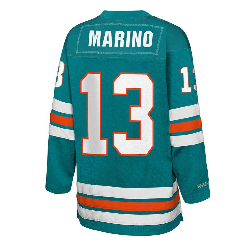 Mitchell & Ness Dan Marino Miami Dolphins Youth Hockey Fashion Jersey Aqua