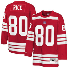 Mitchell & Ness Jerry Rice San Francisco 49ers Youth Hockey Fashion Jersey Scarlet