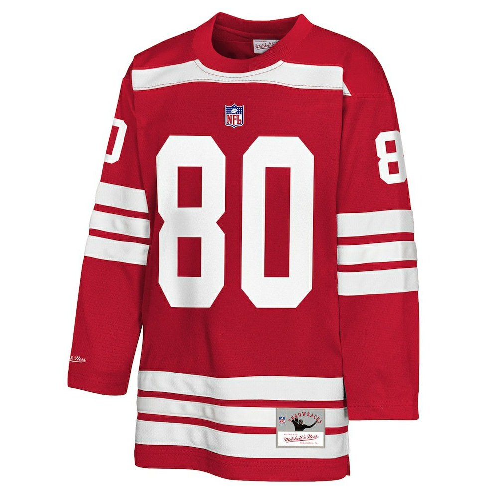 Mitchell & Ness Jerry Rice San Francisco 49ers Youth Hockey Fashion Jersey Scarlet