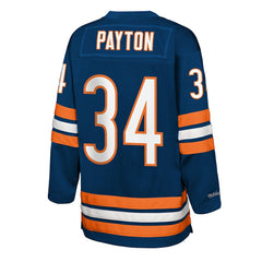 Mitchell & Ness Walter Payton Chicago Bears Youth Hockey Fashion Jersey Navy