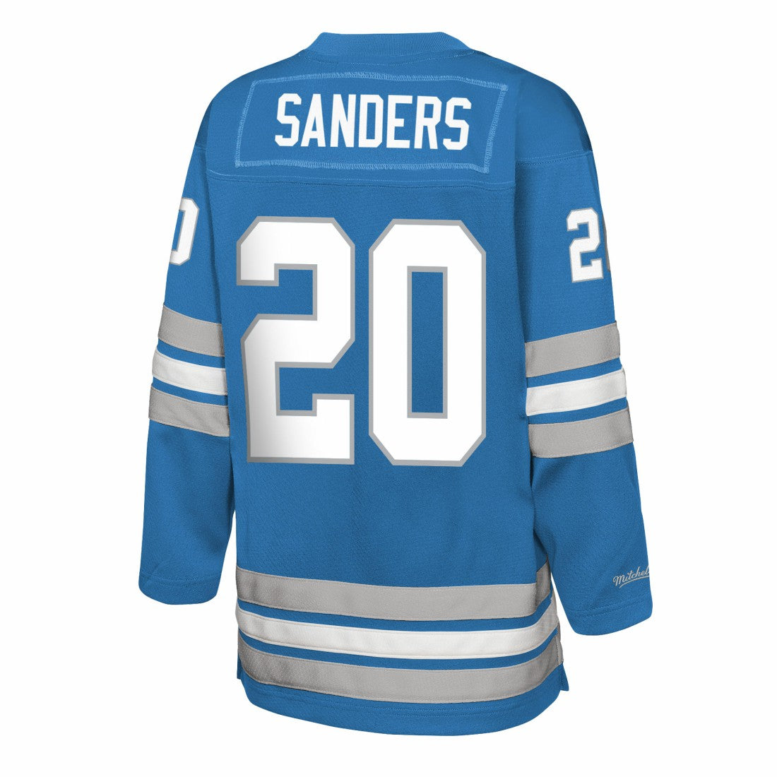 Mitchell & Ness Barry Sanders Detroit Lions Youth Hockey Fashion Jersey Blue