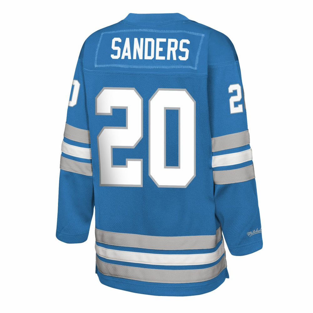 Mitchell & Ness Barry Sanders Detroit Lions Youth Hockey Fashion Jersey Blue