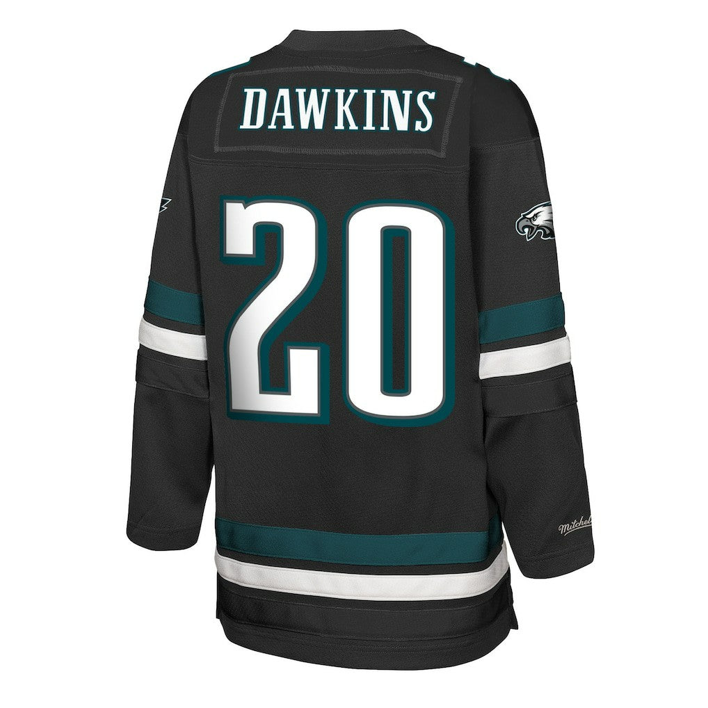 Mitchell & Ness Brian Dawkins Philadelphia Eagles Youth Hockey Fashion Jersey Black