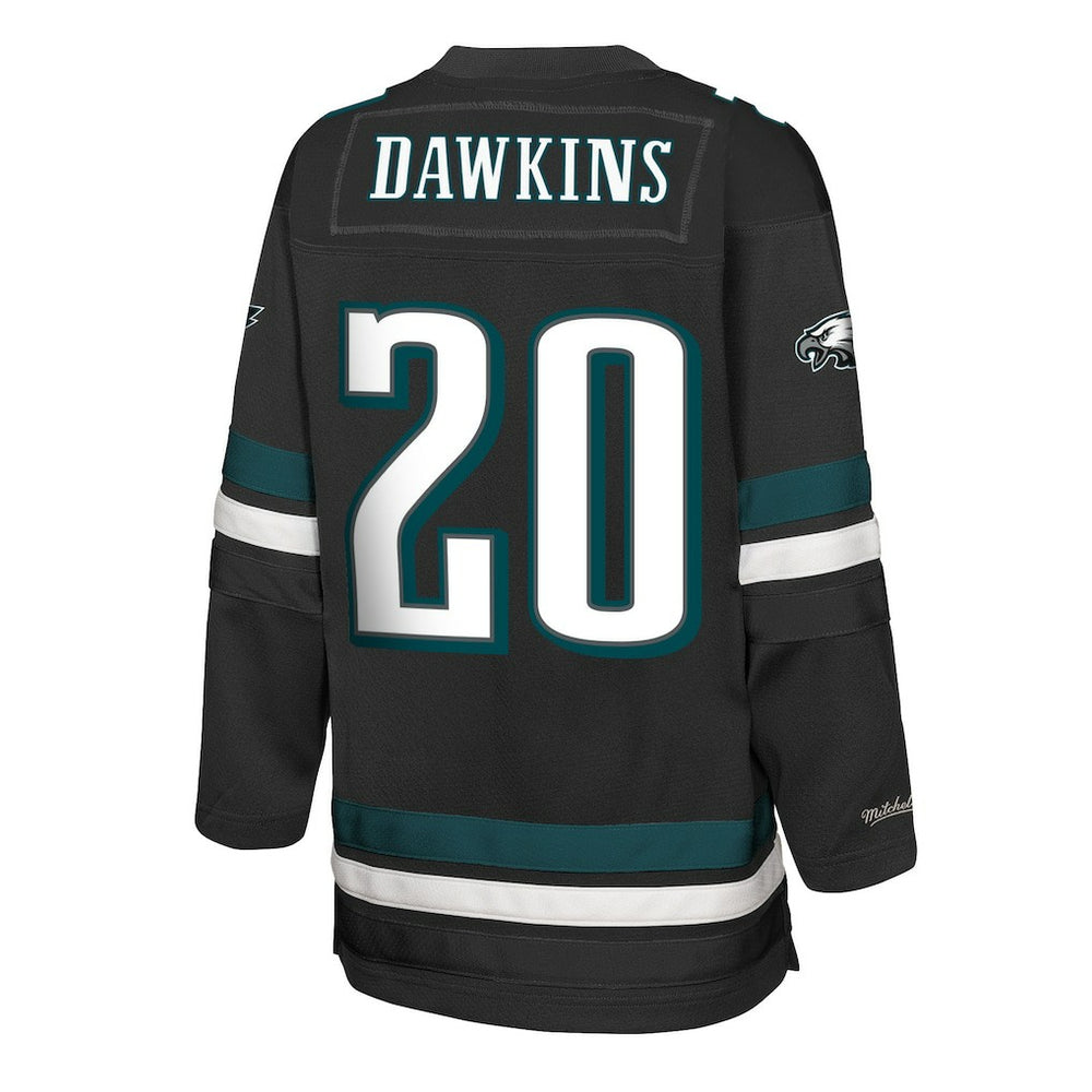 Mitchell & Ness Brian Dawkins Philadelphia Eagles Youth Hockey Fashion Jersey Black