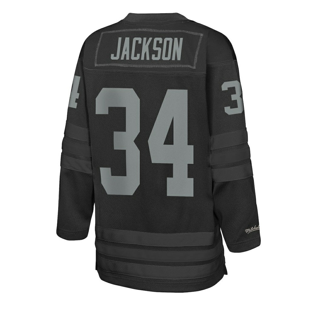 Mitchell & Ness Bo Jackson Las Vegas Raiders Youth Hockey Fashion Jersey Black