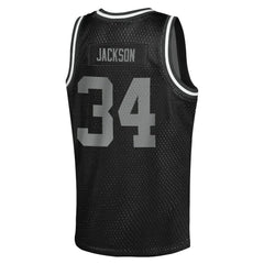 Mitchell & Ness Bo Jackson Las Vegas Raiders Youth Retired Player NFL Basketball Fashion Jersey Black